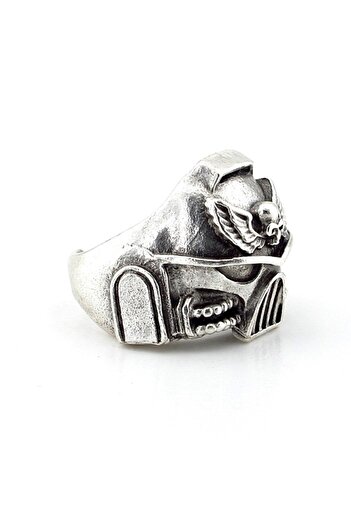 Solfera Warhammer Helmet Warrior Brass Adjustable Men's Ring Rg024