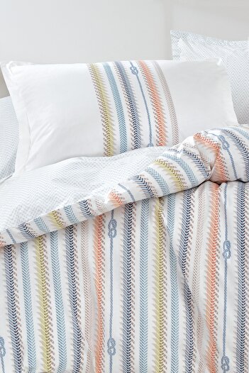 Yataş Benito Single Ranforce Duvet Cover Set - Oil Green