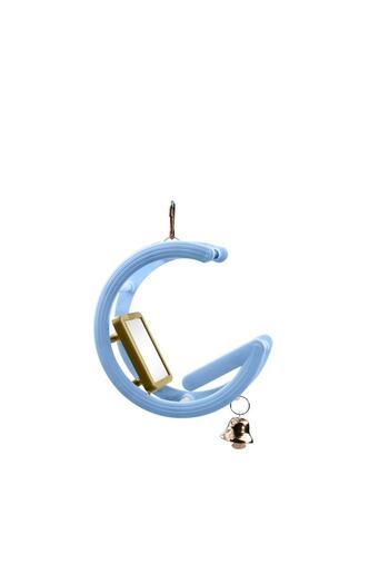 Dogus Kuş Evi G-Shaped Bird Swing with Mirror and Bell