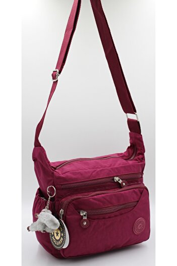 Bevitton Water Resistant Fabric Shoulder Crossbody Bag 4120 Claret Red