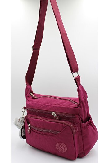 Bevitton Water Resistant Fabric Shoulder Crossbody Bag 4120 Claret Red