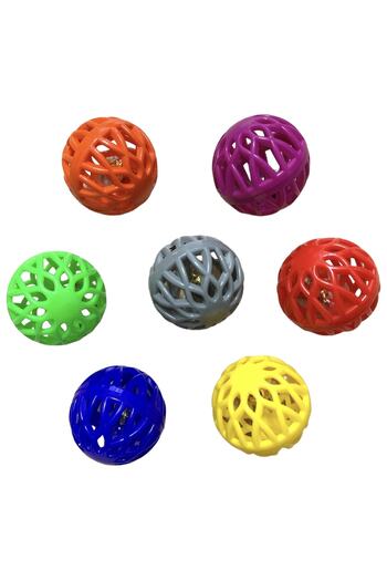 bayraktarpet Bird Toy for Cage Birds - Bird Ball with Bell (1 Piece)