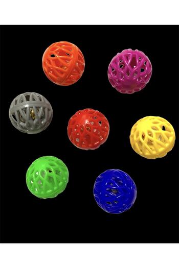 bayraktarpet Bird Toy for Cage Birds - Bird Ball with Bell (1 Piece)
