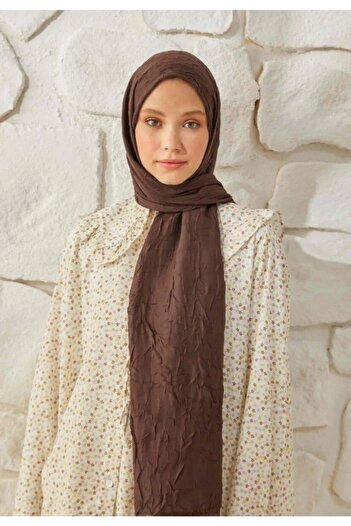Mercan Aksesuar Γυναικείο Hijab Bamboo Kraş Ironing Shawl