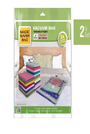 MAGİC SAVER Bag Vacuum Bag 2 Pack Xxlarge (80*100 Cm)