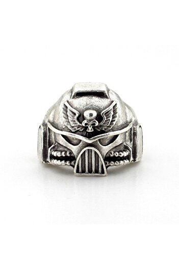 Solfera Warhammer Helmet Warrior Brass Adjustable Men's Ring Rg024