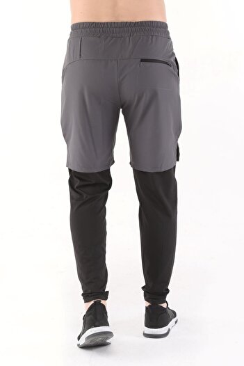 GHASSY CO. Erkek Running Hızlı Kuruma Micropoly Halısaha Antrenman Fitness Uzun Taytlı Outdoor Şort