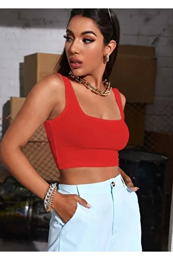 SUHIS Camisole Thick Strap Crop / Bustier
