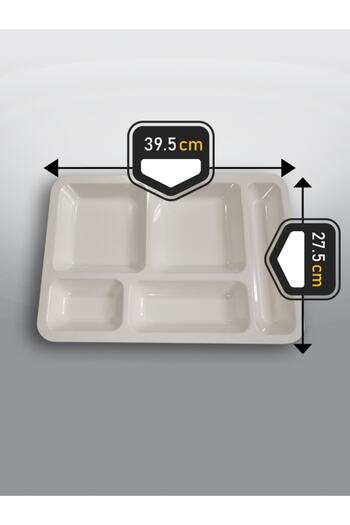 kukastore 10 Self-Service Table Dish Plates Polycarbonate Dining Hall Tray