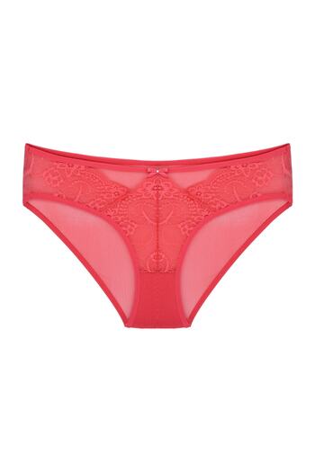 Zena 2-Piece Back Tulle Lace Front Fancy Women's Slip Panties