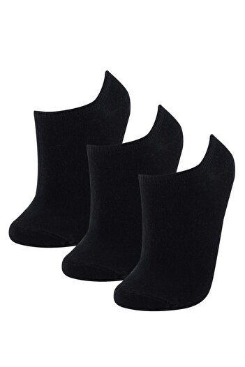 DeFacto Women's Black Booties Socks 3-Piece