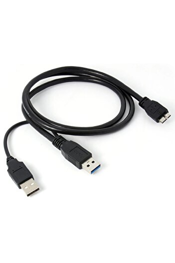 Alfais 4574 Micro Usb 3.0 Hdd Harddisk Bağlantı Veri Ara Y Kablosu (1.5 Metre)