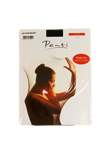 Penti Чорапогащи Fit 15 Den No Toe Черни Чорапи № 3