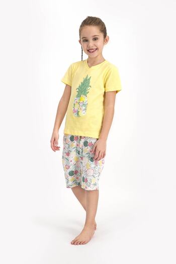 Arnetta Short Sleeve Capri Pajama Set (Mother and Daughter Can Be Combined, Prices Are Separate)