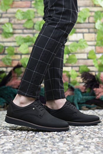 Riccon Men's Black Printed Casual Shoes0012192