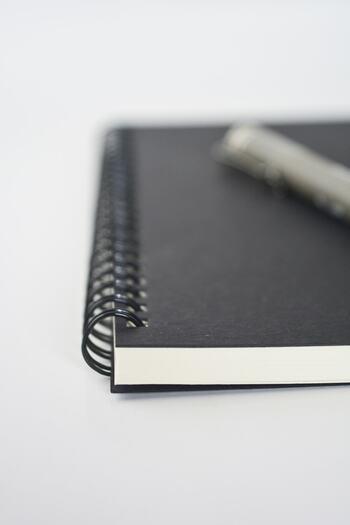 Fark Tanıtım Spiral Daily Planner with Black Cover