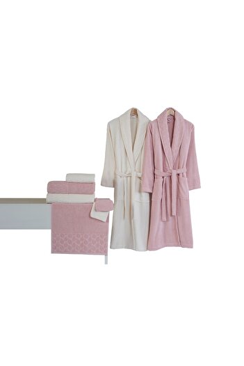 Nurpak Hazal Bathrobe Set (8 piece Family Bathrobe Set)