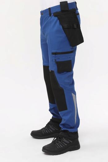 Uniprom Παντελόνι Εργασίας Lycra Manchester Model Μπλε-μαύρο