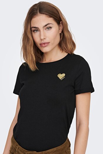 ONLY 15244714 -23y Onlkıta S/s Logo Top Noos Γυναικείο μπλουζάκι