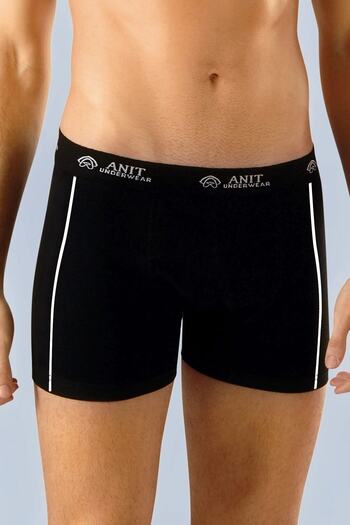 Anıt 5 τεμάχια, Lycra Cotton Striped Ανδρικά Boxers 92% Βαμβάκι (Βαμβάκι) 8% Lycra Μαύρο