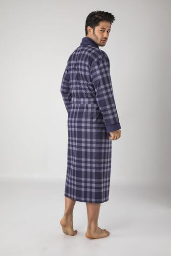 Nuşa Şalyaka Checkered Mayer Men's Dressing Gown