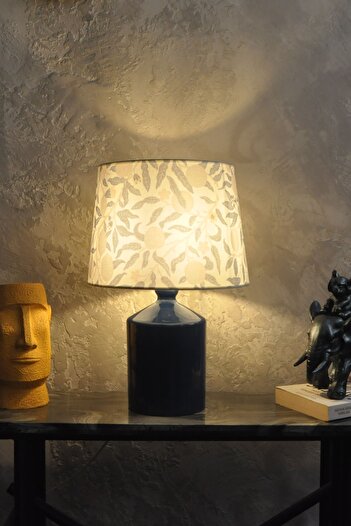 Qdec Ceramic Cube Vase Lampshade Blue - Pomegranate