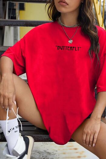 uyguntarz Unisex-T-Shirt mit Schmetterlingsdruck