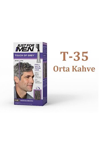 Just For Men Touch Of Grey - T-35 Orta Kahve Rengi Saç Boyası 40g 8680937004511.