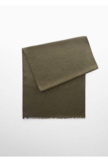 MANGO Man Cotton-linen Blended Scarf