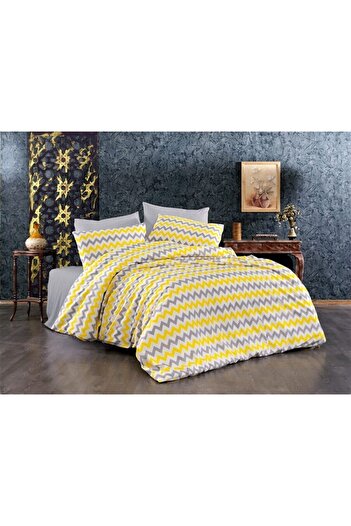 MERTİM Easy-Iron Patterned Duvet Cover Set