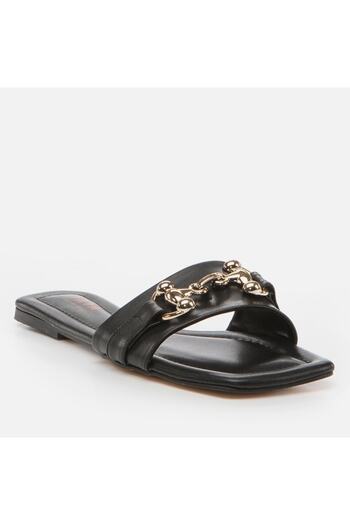 Yaya by Hotiç Women's Slippers - Black Pedestrian