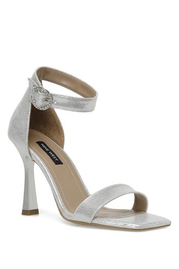 Nine West Toya 3fx Silver Women's Heeled Sandals
