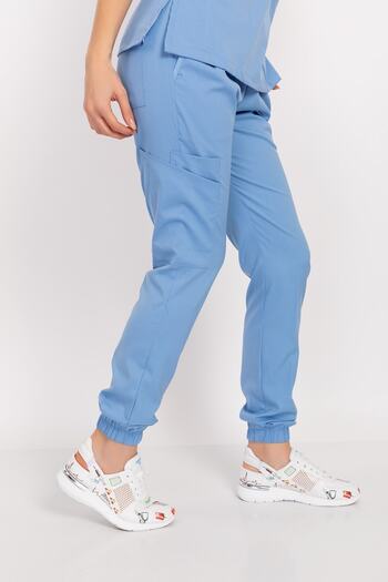 Nur Medikal Giyim Pantaloni de jogging pentru bebeluși din Lycra albastră