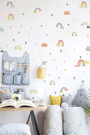 Grafikup Colorful Rainbows Kids Room Wall Sticker