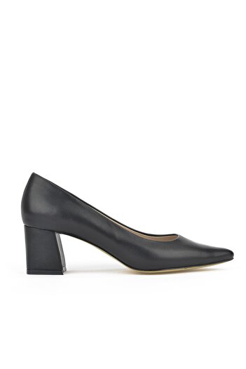 Ziya , Women's Genuine Leather Heeled Shoes1331003z974 Black
