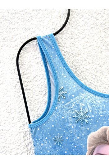 Rs Ramuni Costum de baie pentru fete Frozen Elsa Costum de baie pentru piscină cu imprimare digitală Costum de baie pentru copii