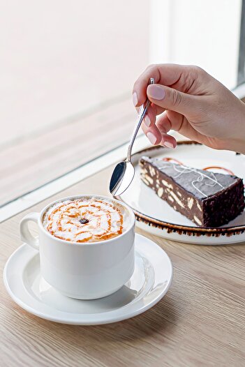 Nehir Buket Teaspoon - Steel Teaspoon Set - 6 Piece Teaspoon - Teaspoon Set