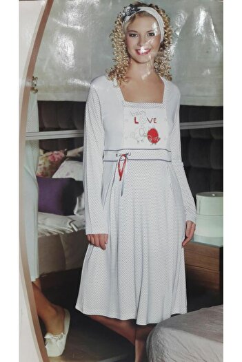 Flz Pijama Flz Dowry 2331 Maternity Maternity Nightgown