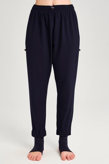 Haşema Flexible Woven Navy Blue Performance Pants