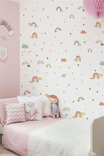Grafikup Colorful Rainbows Kids Room Wall Sticker
