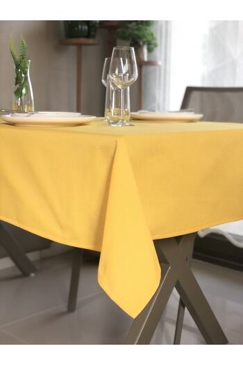 desen izmir American Service, 130 X 230 Yellow Tablecloth