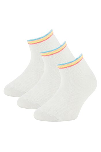 DeFacto Girl's 3-Piece Booties Socks
