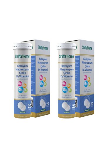 Shiffa Home Vitamin D3X2 Pieces - Calcium, Magnesium and Zinc Supplement