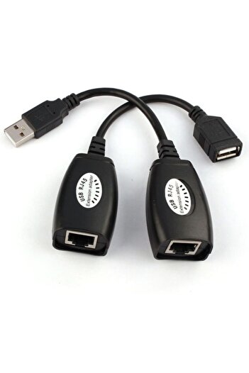Alfais 5058 Rj45 Usb Ek Uzatıcı Cat5e 6 Kablosu Ekleme Extension