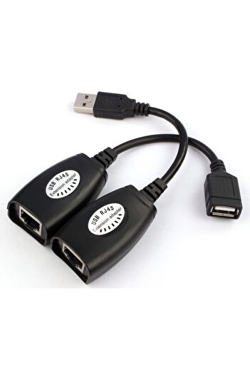 Alfais 5058 Rj45 Usb Ek Uzatıcı Cat5e 6 Kablosu Ekleme Extension