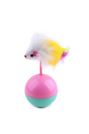 5DM كرة لعب للقطط من Feathered Mouse Pilgrim - لعبة تعليمية لمطاردة الفئران للقطط