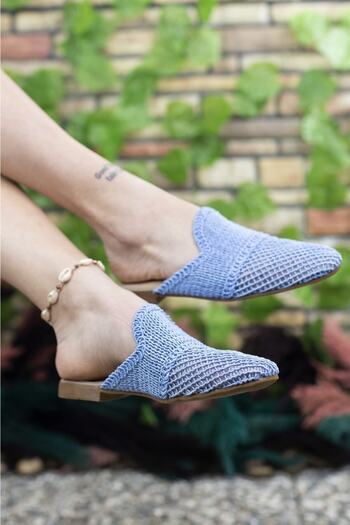 Riccon Blue Women's Slippers001202