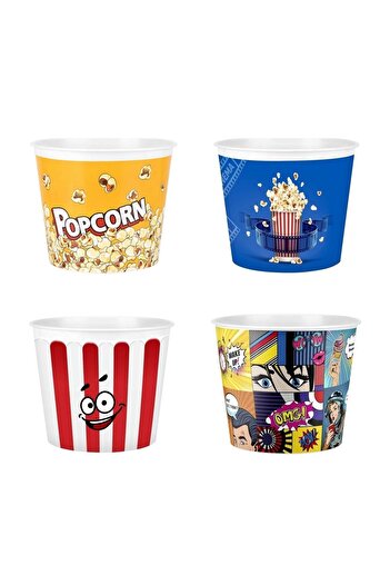 Titiz 4-Pack Vip Corn Popcorn Bucket - Chips & Mixed