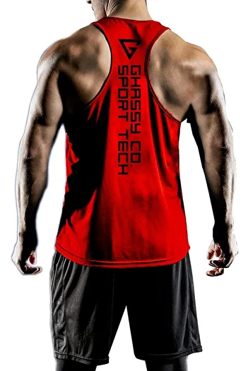 GHASSY CO. ملابس رياضية للرجال ذات مقاس Y-back للياقة البدنية، رياضية Gym-101