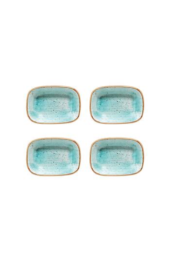 Bonna Aqua Rectangular Boat Plate 17 Cm (4 Pieces)